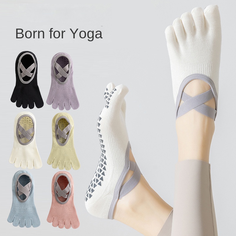 Pilates Yoga Youtube - Women Non-Slip Five-Toe Yoga Socks, Breathable