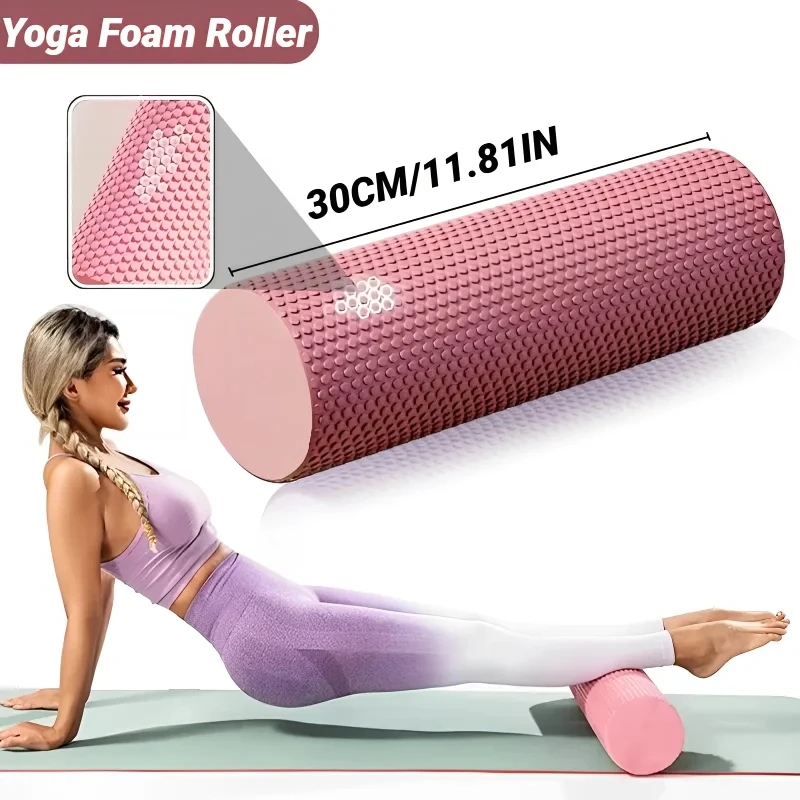 Pilates Yoga Shoes - Hexagonal EVA Foam Yoga Roller, 9.5cm