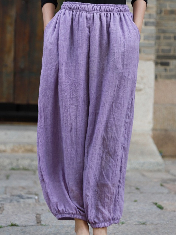 Pilates Yoga And Tai Chi - Cotton Linen Yoga Pants Women's Pilates