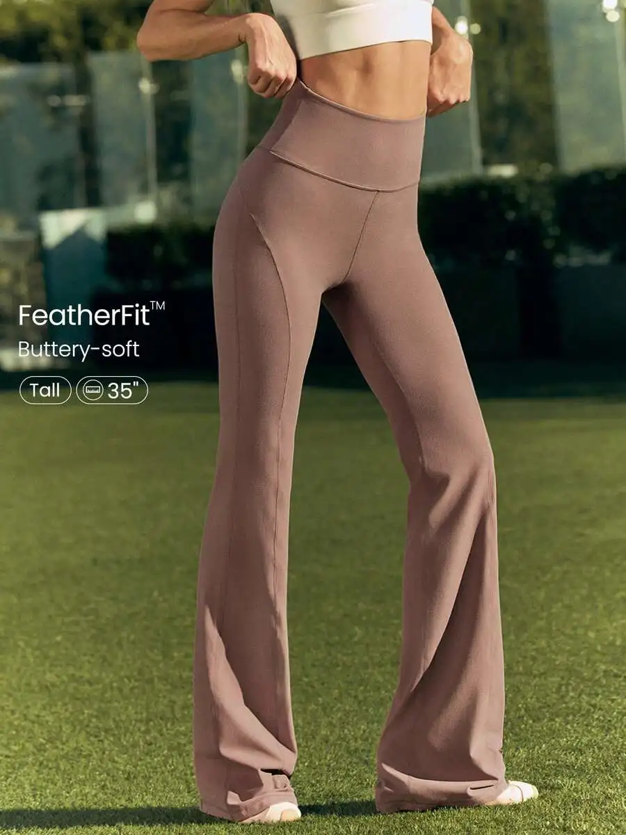 Pilates Yoga Studio - Ultra Long Flare Leggings For Women