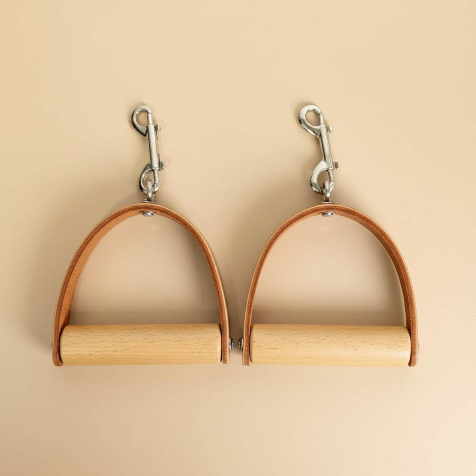 2 Pieces Leather Wood Handles  - Pilates & Yoga Wohlfühlen Forchheim ulasan dan harga