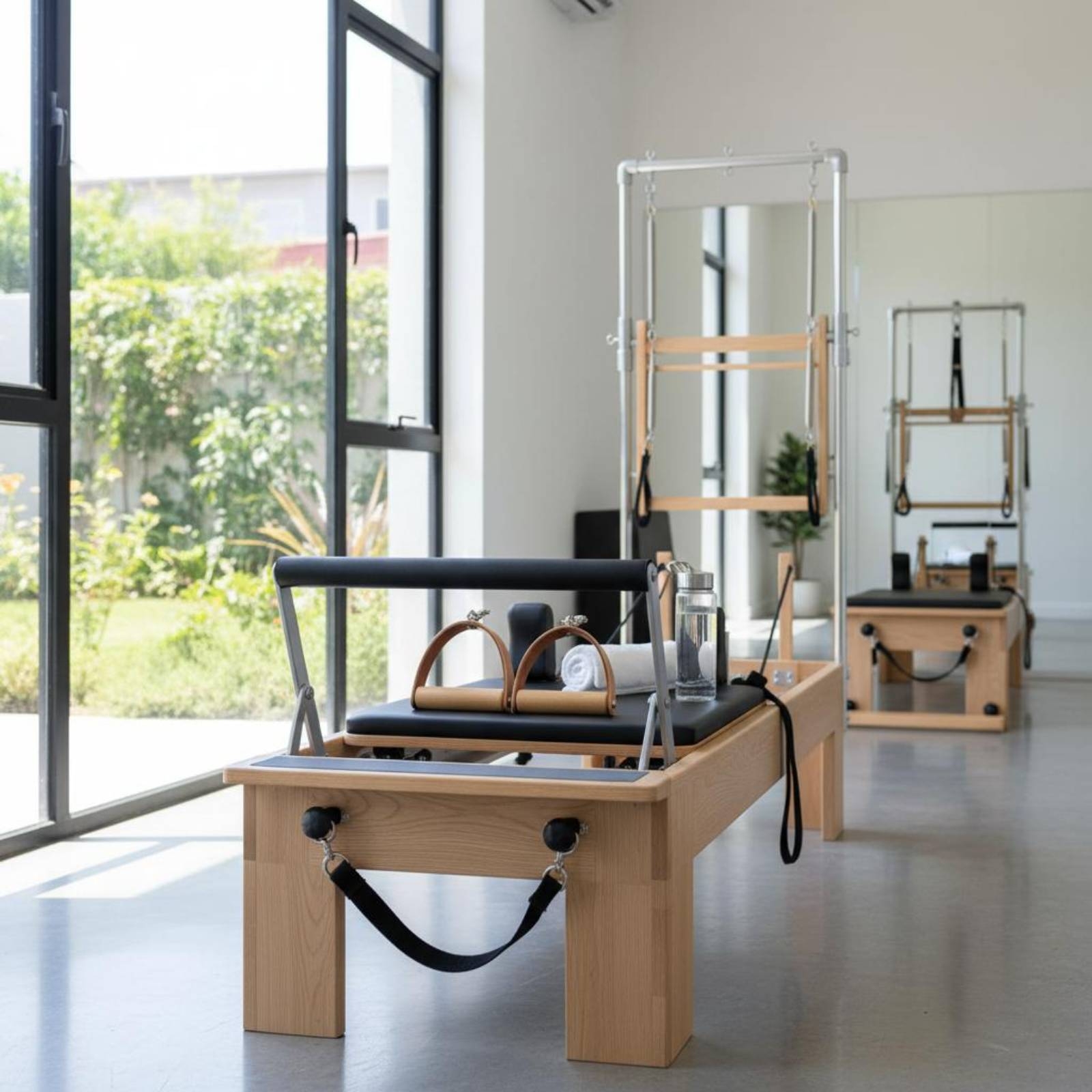 2 Pieces Leather Wood Handles  - Pilates & Yoga Wohlfühlen Forchheim ulasan dan harga