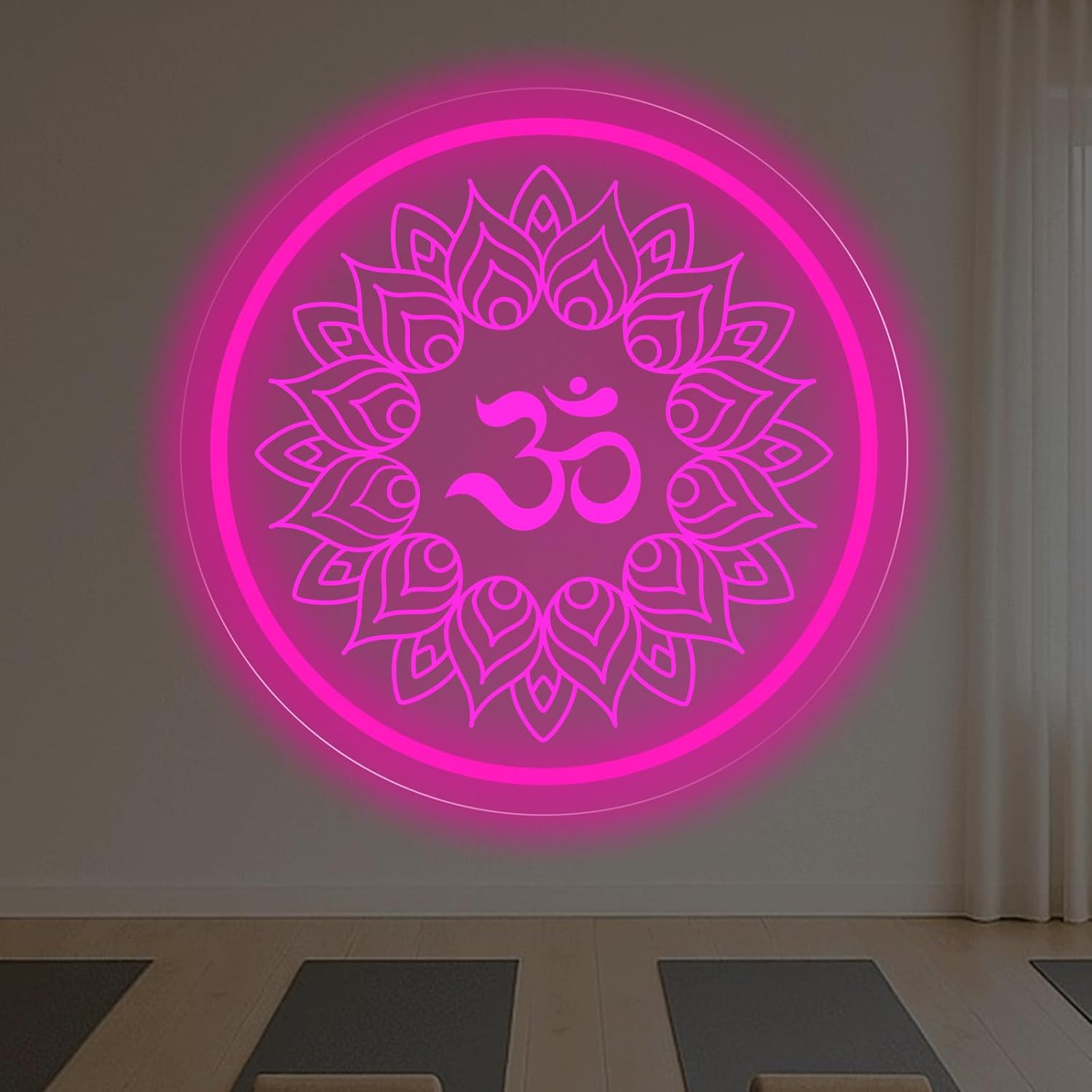 Om Mandala Neon Sign USB Power - Pilates Yoga Studio ulasan dan harga