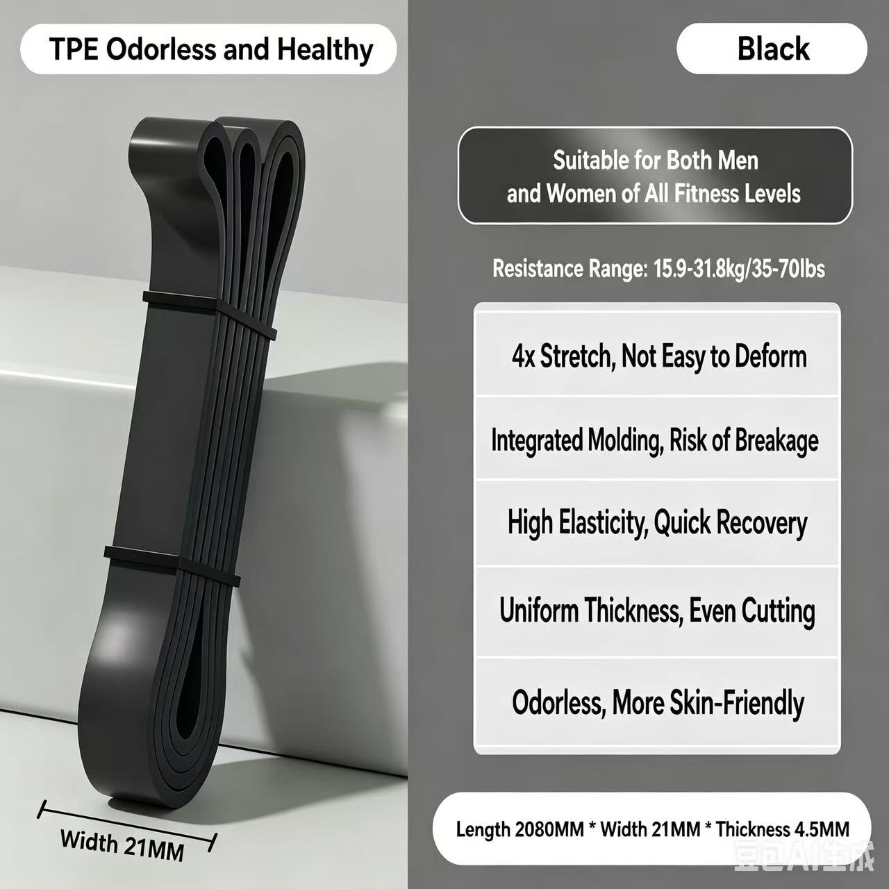 TPE Resistance Bands 6 Levels  - Pilates And Yoga Difference ulasan dan harga