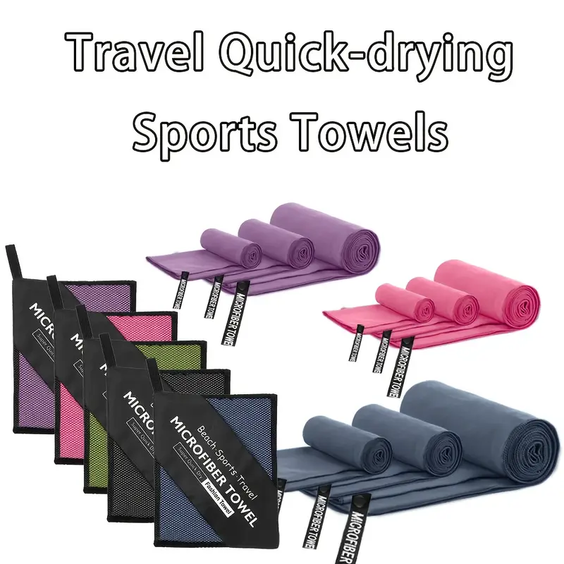 1-psc Microfiber Travel Towel, - Pilates Yoga Towel ulasan dan harga