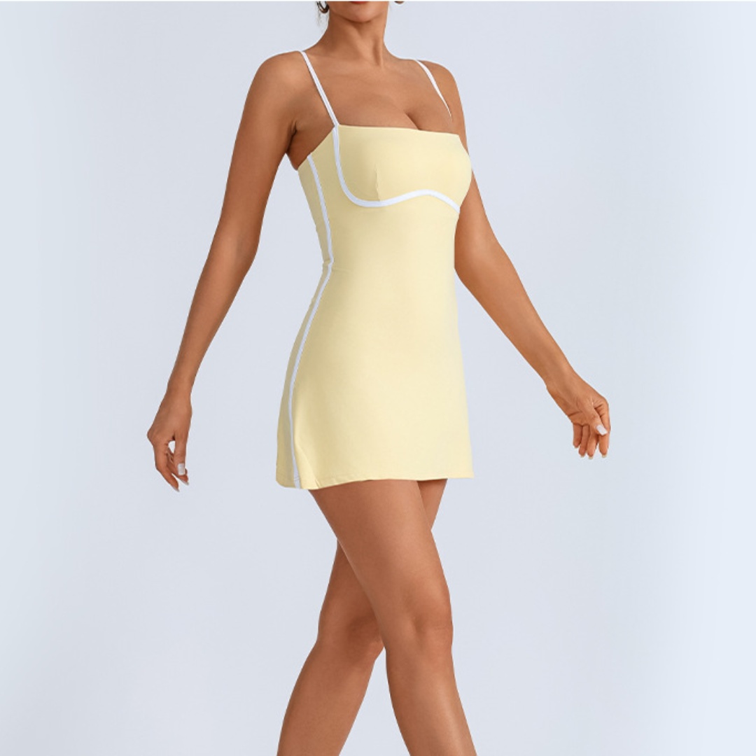 Tennis Dress Sports Fitness Hi - Pilates Yoga Clothes ulasan dan harga