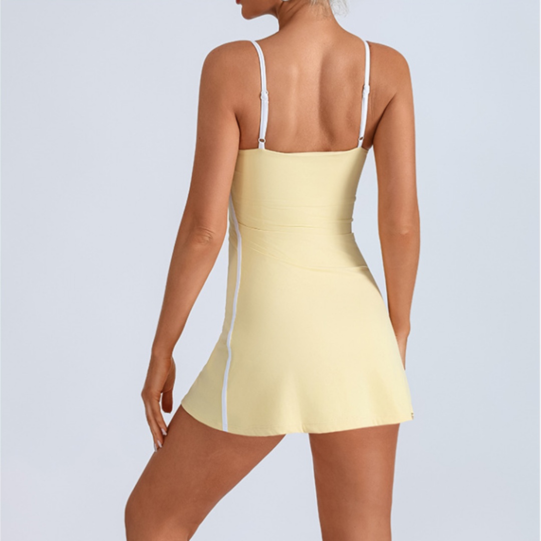 Tennis Dress Sports Fitness Hi - Pilates Yoga Clothes ulasan dan harga