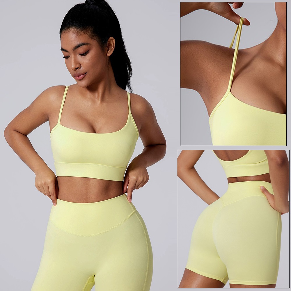 Cloud Hide Yellow Yoga Suit Gy - Pilates Yoga Clothes ulasan dan harga