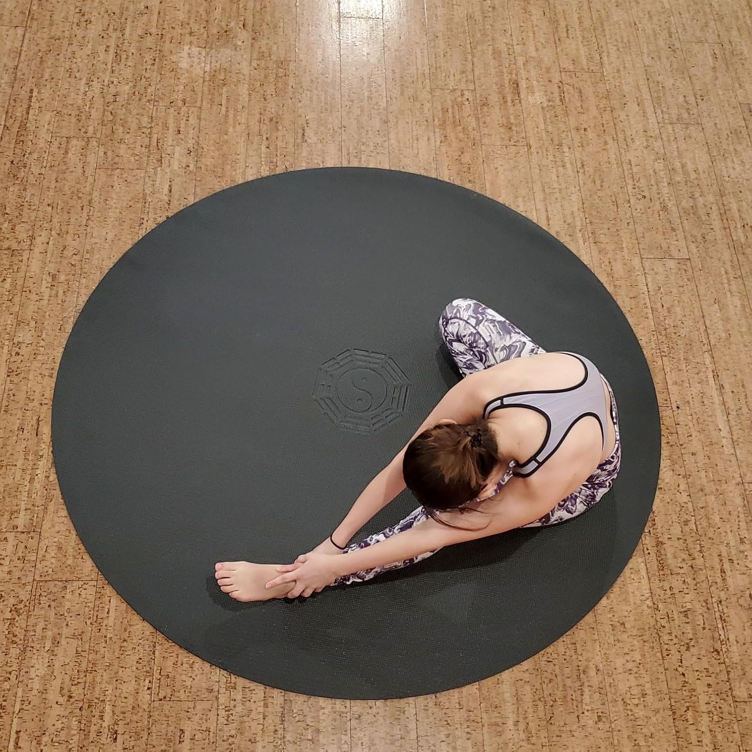 72 inch Round Yoga Mat for Med - Pilates Yoga And Tai Chi ulasan dan harga