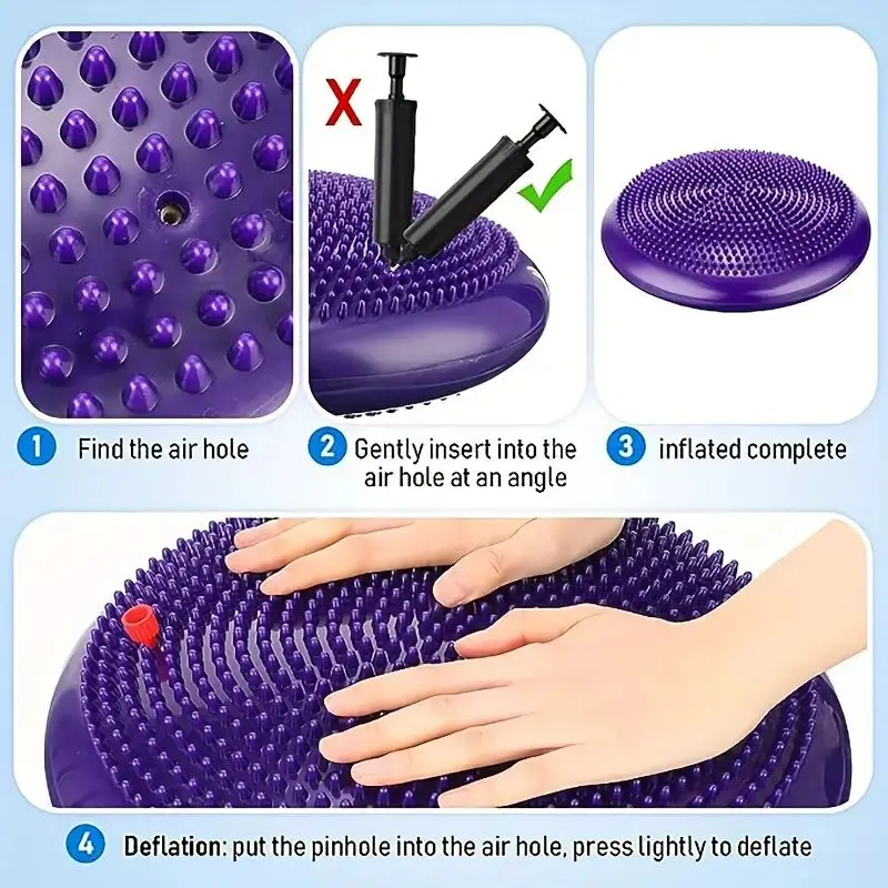 Anti-burst Inflatable Balance  - Pilates Yoga Mat ulasan dan harga