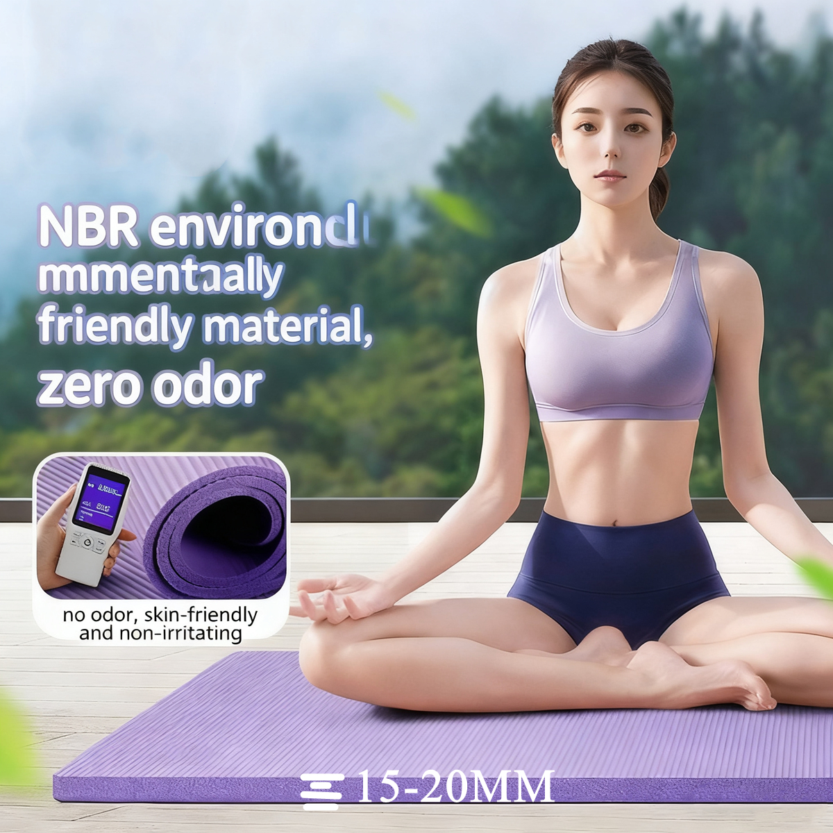 15MM-20MM Thick Yoga Mats Anti - Pilates Yoga Mat ulasan dan harga