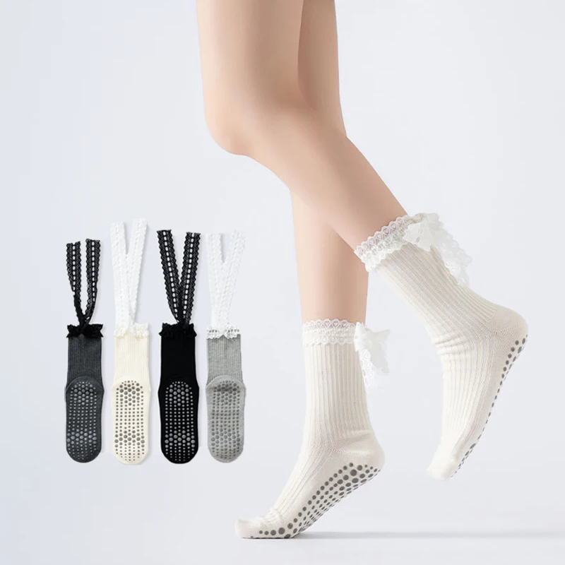 Yoga Socks Women Cotton Silico - Pilates Yoga Youtube ulasan dan harga