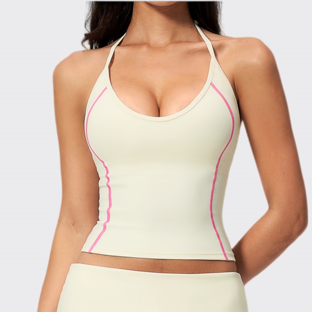 Woman Halter Yoga Tank Top Gym - Pilates Yoga Clothes ulasan dan harga