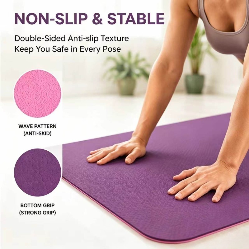 Yoga Mats Anti-slip Sport Fitn - Pilates Yoga Mat ulasan dan harga