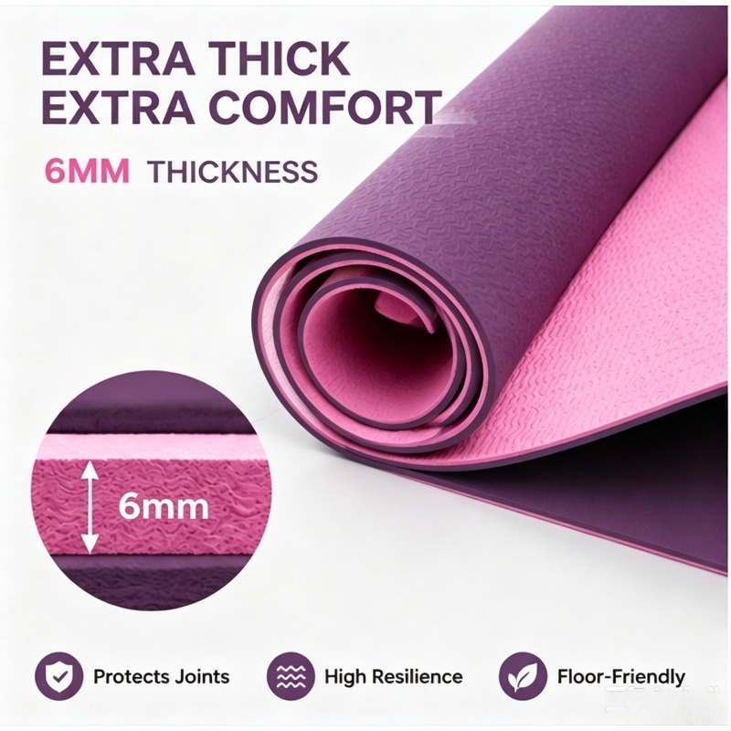 Yoga Mats Anti-slip Sport Fitn - Pilates Yoga Mat ulasan dan harga